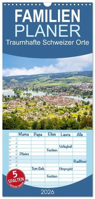 Familienplaner 2026 - Traumhafte Schweizer Orte mit 5 Spalten (Wandkalender, 21 x 45 cm) CALVENDO Cover Familienplaner 2026 - Traumhafte Schweizer Orte mit 5 Spalten (Wandkalender, 21 x 45 cm) CALVENDO