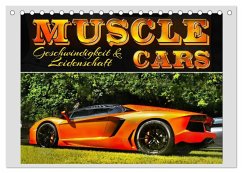 Muscle Cars, Geschwindigkeit und Leidenschaft (Tischkalender 2026 DIN A5 quer), CALVENDO Monatskalender