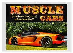 Muscle Cars, Geschwindigkeit und Leidenschaft (Wandkalender 2026 DIN A2 quer), CALVENDO Monatskalender