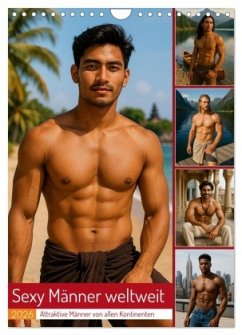 Cover Sexy Männer weltweit (Wandkalender 2026 DIN A4 hoch), CALVENDO Monatskalender