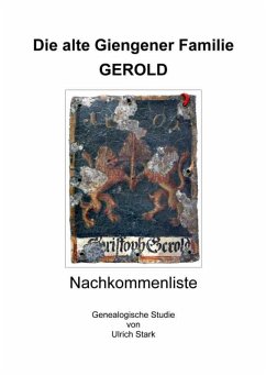Cover Die alte Giengener Familie GEROLD (eBook, ePUB)