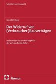 Der Widerruf von (Verbraucher-)Bauverträgen (eBook, PDF) Der Widerruf von (Verbraucher-)Bauverträgen (eBook, PDF)