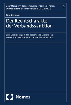 Cover Der Rechtscharakter der Verbandssanktion (eBook, PDF)