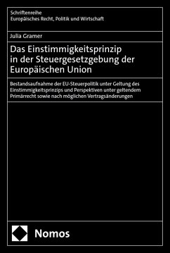 Cover Das Einstimmigkeitsprinzip in der Steuergesetzgebung der Europäischen Union (eBook, PDF)