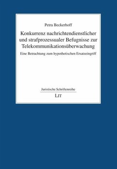 Cover Konkurrenz nachrichtendienstlicher und strafprozessualer Befugnisse zur Telekommunikationsüberwachung