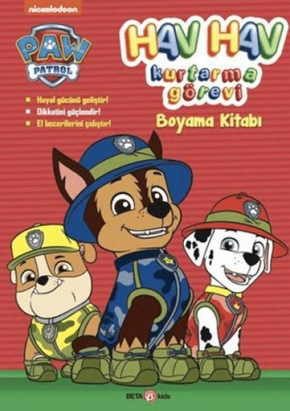 Paw Patrol Hav Hav Kurtarma Görevi Boyama Kitabi Paw Patrol Hav Hav Kurtarma Görevi Boyama Kitabi