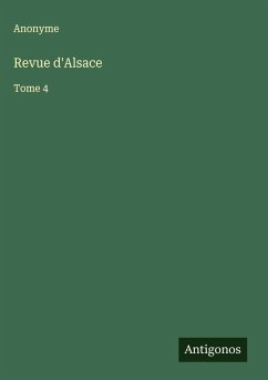 Revue d'Alsace - Anonyme