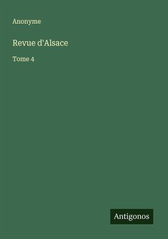 Revue d'Alsace - Anonyme Revue d'Alsace - Anonyme