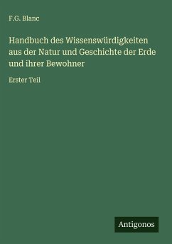 Cover Handbuch des Wissenswürdigkeiten aus der Natur und Geschichte der Erde und ihrer Bewohner