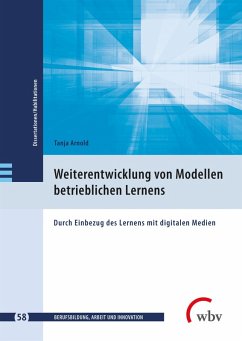 Cover Weiterentwicklung von Modellen betrieblichen Lernens (eBook, PDF)