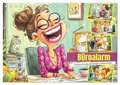 Büroalarm. Cartoons für alle, die trotzdem weitermachen (Tischkalender 2026 DIN A5 quer), CALVENDO Monatskalender