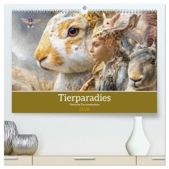 Tierparadies - Tierische Fantasiewelten (hochwertiger Premium Wandkalender 2026 DIN A2 quer), Kunstdruck in Hochglanz