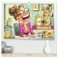 Büroalarm. Cartoons für alle, die trotzdem weitermachen (hochwertiger Premium Wandkalender 2026 DIN A2 quer), Kunstdruck in Hochglanz