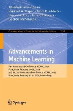 Cover Advancements in Machine Learning