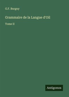 Cover Grammaire de la Langue d'Oil
