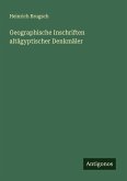 Geographische Inschriften altägyptischer Denkmäler