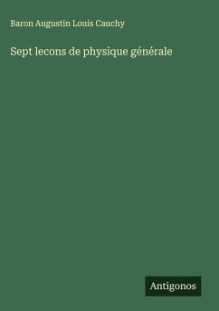 Cover Sept lecons de physique générale