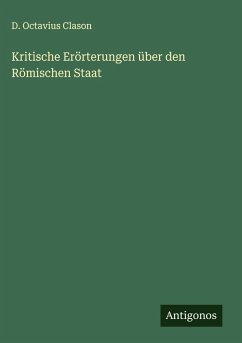 Cover Kritische Erörterungen über den Römischen Staat