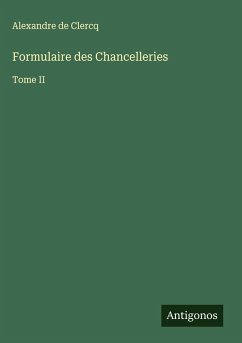 Formulaire des Chancelleries Cover Formulaire des Chancelleries