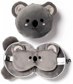 Relaxeazzz Plüsch Koalabär Reisekissen & Schlafmaske