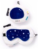 Relaxeazzz Plüsch Space Cadet Weltraum Astronaut Reisekissen & Schlafmaske