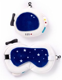 Cover Relaxeazzz Plüsch Space Cadet Weltraum Astronaut Reisekissen & Schlafmaske