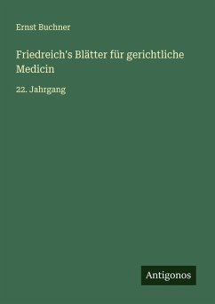Cover Friedreich's Blätter für gerichtliche Medicin