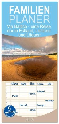 Familienplaner 2026 - Via Baltica - eine Reise durch Estland, Lettland und Litauen mit 5 Spalten (Wandkalender, 21 x 45 cm) CALVENDO