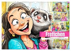 Frettchen. Lustige Cartoons und witzige Sprüche (Wandkalender 2026 DIN A3 quer), CALVENDO Monatskalender Frettchen. Lustige Cartoons und witzige Sprüche (Wandkalender 2026 DIN A3 quer), CALVENDO Monatskalender
