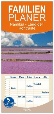 Familienplaner 2026 - Namibia - Land der Kontraste mit 5 Spalten (Wandkalender, 21 x 45 cm) CALVENDO Cover Familienplaner 2026 - Namibia - Land der Kontraste mit 5 Spalten (Wandkalender, 21 x 45 cm) CALVENDO