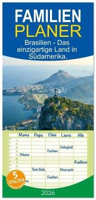 Familienplaner 2026 - Brasilien - Das einzigartige Land in Südamerika. mit 5 Spalten (Wandkalender, 21 x 45 cm) CALVENDO Cover Familienplaner 2026 - Brasilien - Das einzigartige Land in Südamerika. mit 5 Spalten (Wandkalender, 21 x 45 cm) CALVENDO