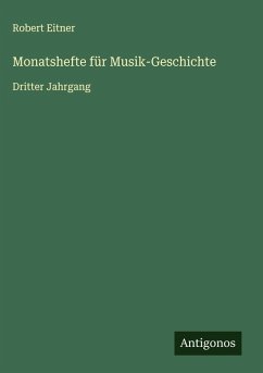 Cover Monatshefte für Musik-Geschichte