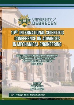Cover 10th International Scientific Conference on Advances in Mechanical Engineering (eBook, PDF)