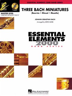 Cover Three Bach Miniatures Concert Band Partitur + Stimmen