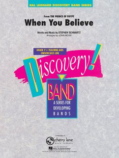 Cover Stephen Schwartz When You Believe Concert Band Partitur + Stimmen