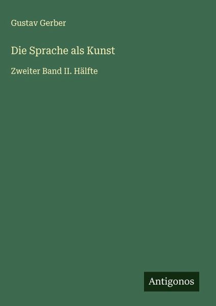 Die Sprache als Kunst Die Sprache als Kunst