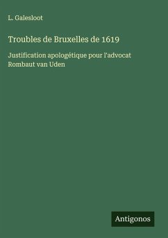 Cover Troubles de Bruxelles de 1619