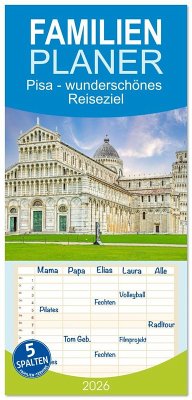 Familienplaner 2026 - Pisa - wunderschönes Reiseziel mit 5 Spalten (Wandkalender, 21 x 45 cm) CALVENDO Cover Familienplaner 2026 - Pisa - wunderschönes Reiseziel mit 5 Spalten (Wandkalender, 21 x 45 cm) CALVENDO