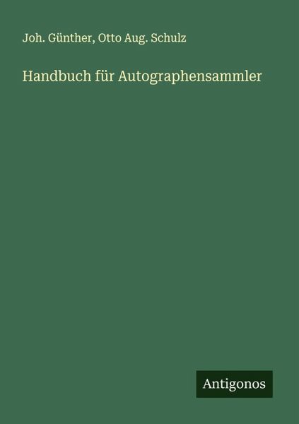 Handbuch für Autographensammler