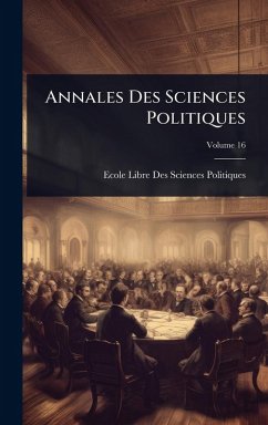 Cover Annales Des Sciences Politiques
