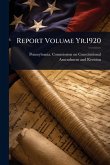 Report Volume Yr.1920