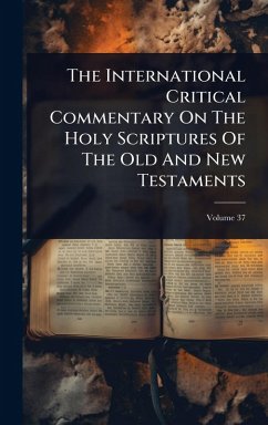 Cover The International Critical Commentary On The Holy Scriptures Of The Old And New Testaments