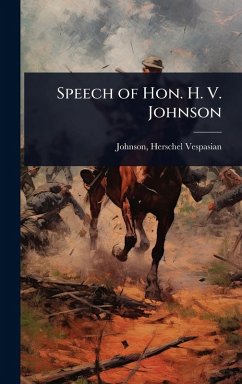 Cover Speech of Hon. H. V. Johnson
