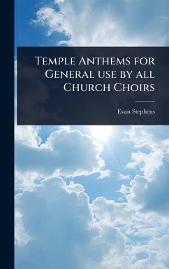 Cover Temple Anthems for General use by all Church Choirs