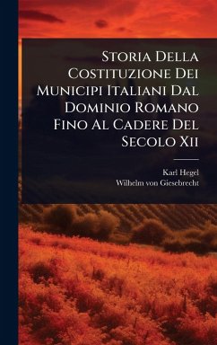 Cover Storia Della Costituzione Dei Municipi Italiani Dal Dominio Romano Fino Al Cadere Del Secolo Xii