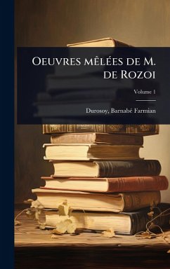 Cover Oeuvres mÃªlÃ(c)es de M. de Rozoi