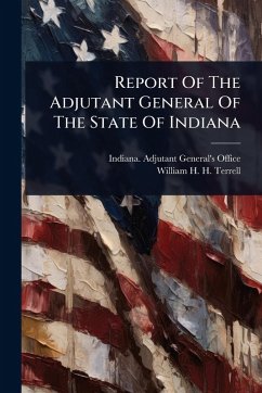 Cover Report Of The Adjutant General Of The State Of Indiana