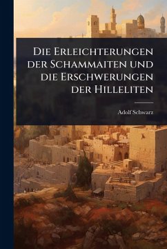 Cover Die Erleichterungen der Schammaiten und die Erschwerungen der Hilleliten