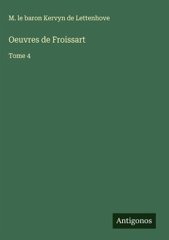 Cover Oeuvres de Froissart