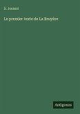 Le premier texte de La Bruyère